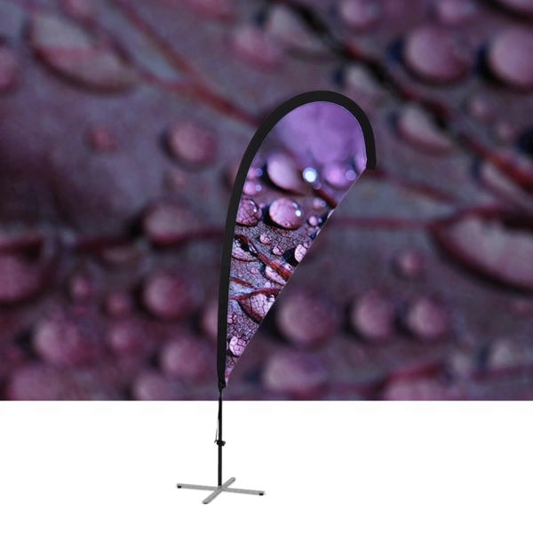 Teardrop Flag With Base